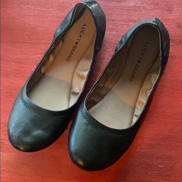 lucky brand black ballet flats